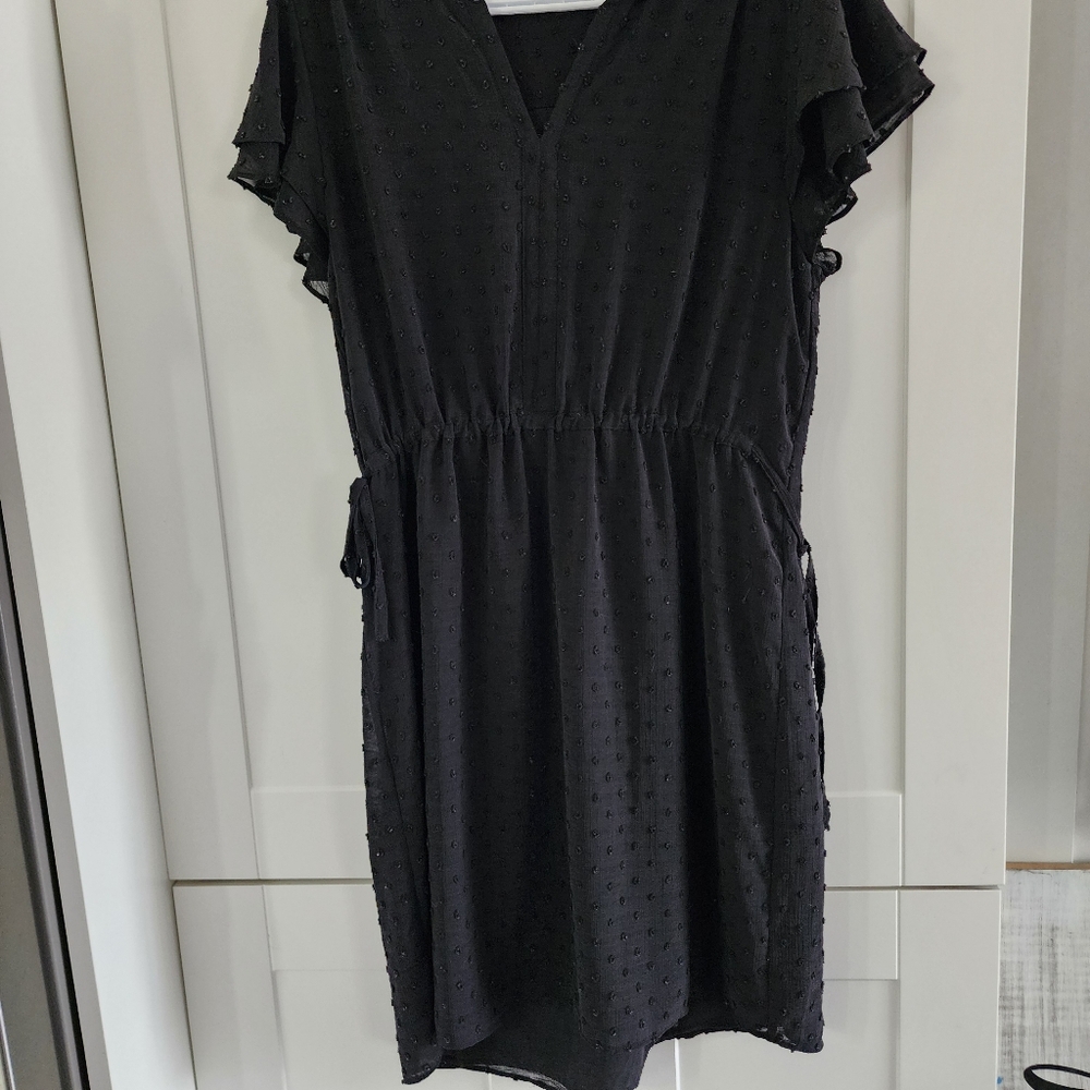 NUC GEORGE polkadot design tie waiste dress. Size lg - Picture 1 of 11